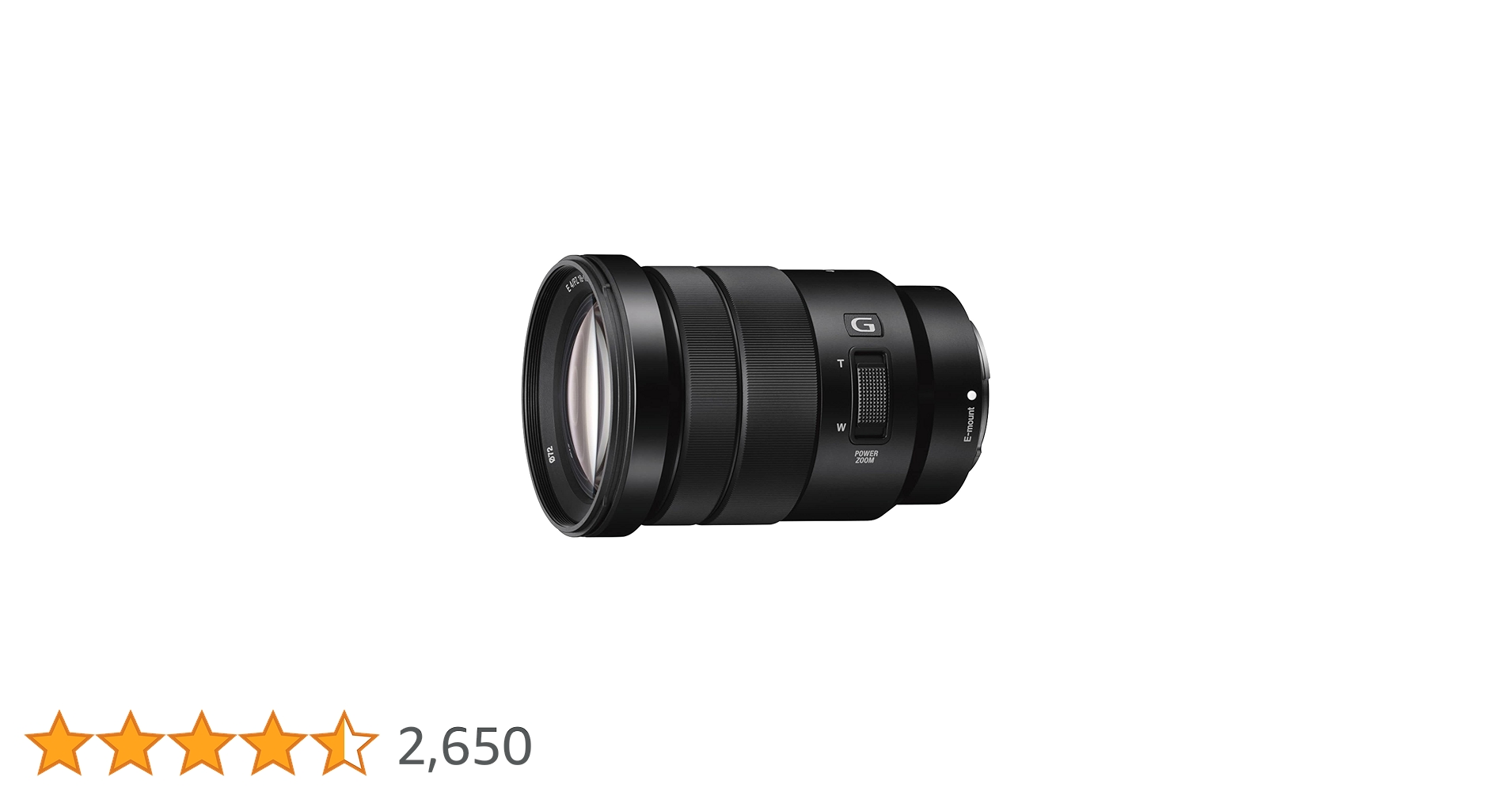 Sony SELP18105G E PZ 18-105mm F4 G OSS Lens, Black : SONY